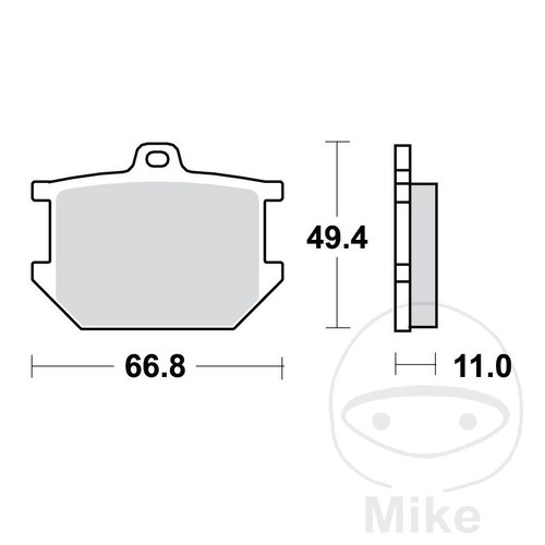 43655 standard brake pads - brake,