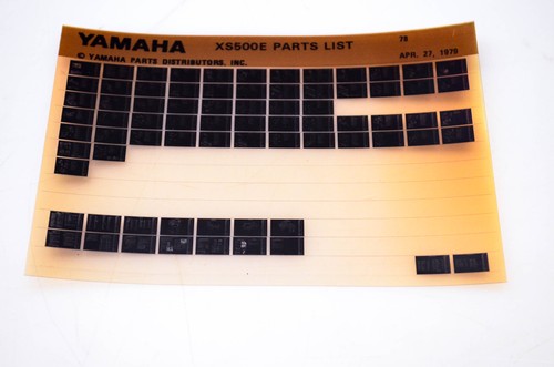 Oem yamaha xs500e - oem,