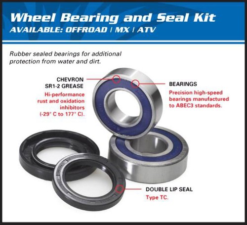 All balls racing wheel bearing - balls,