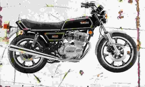 Yamaha xs500 1978 aged - aged, vintage