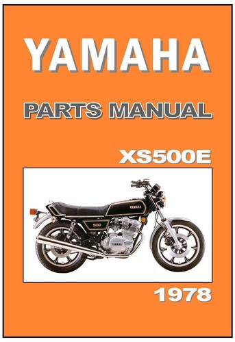 Yamaha parts manual xs500 - yamaha,