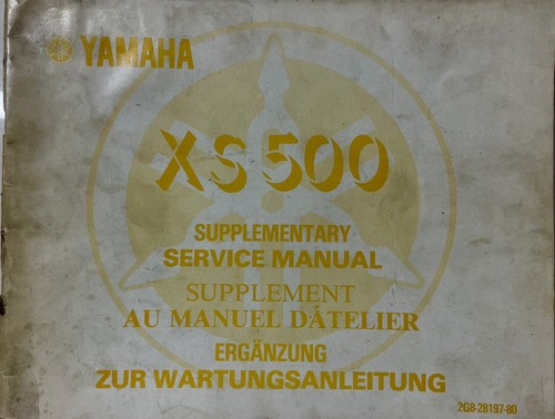 Original factory yamaha xs500 - factory,