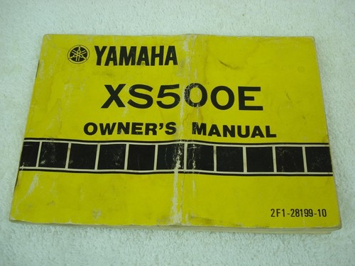 Yamaha xs500e xs500 - xs500, owners