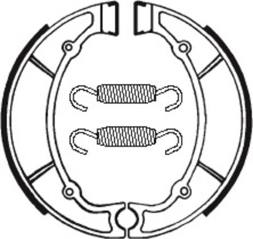 Brake shoes organic - organic, fits